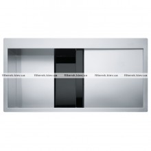 Кухонная мойка Franke Crystal Line CLV 214 (127.0306.386) черное стекло