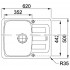 Кухонная мойка Franke Antea AZG 611-62 (114.0499.158) бежевый