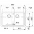 Кухонная мойка Franke Basis BFG 620 (114.0363.942) ваниль