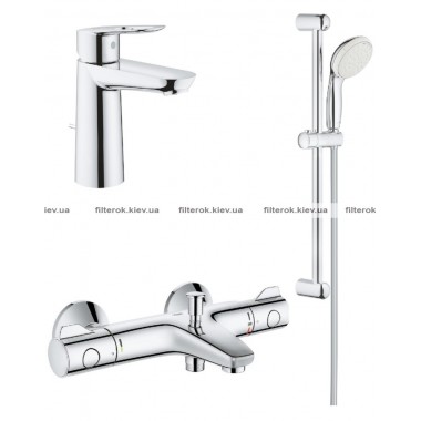 Grohe Grohtherm 800 + BauLoop набор смесителей для ванной (34550TM)