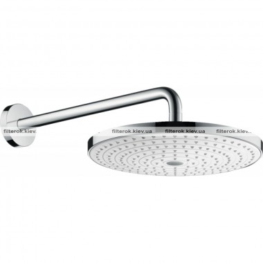 Верхний душ hansgrohe Raindance Select S 300 2jet с держателем 390 мм, белый/хром 27378400