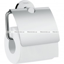 Тримач туалетного паперу Hansgrohe Logis Universal 41723000 з кришкою