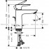 Смеситель hansgrohe Talis E для раковины со средним изливом и сливным гарнитуром, хром 71710000