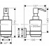 Дозатор для жидкого мыла Hansgrohe Logis Universal 41714000, 200 мл/2 мл