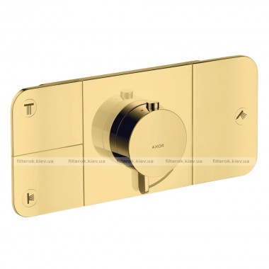 Термостат Axor ONE на 3 споживача, золото