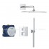 Душова система прихованого монтажу Grohe Grohtherm 310 мм Cube, хром (34868000)