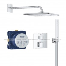 Душова система прихованого монтажу Grohe Grohtherm 310 мм Cube, хром (34868000)
