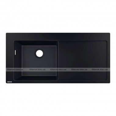 Мийка кухонна Hansgrohe S5110-F450 1050х510 з сушилкою справа, чорний графіт (43330170)