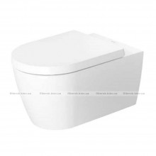 Унітаз підвісний Duravit ME by Starck Rimless білий з сидінням (45290900A11)