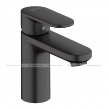 Змішувач для раковини Hansgrohe Vernis Blend CoolStart із зливним набором, чорний матовий (71585670)