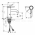 Змішувач для умивальника Hansgrohe Tecturis S 80 CoolStart без донного клапана Brushed Bronze (73301140)