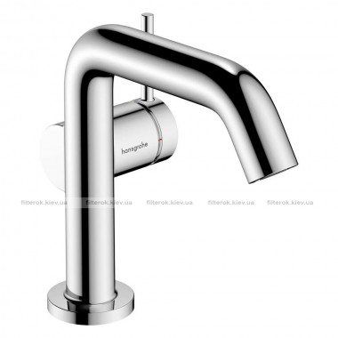 Змішувач для умивальника Hansgrohe Tecturis S EcoSmart+ зі зливною гарнітурою хром
