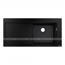 Мийка кухонна Hansgrohe S514-F450 1050х510 з сушилкою зліва, чорний графiт (43314170)