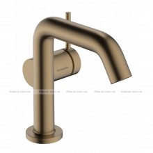 Змішувач для умивальника HansgroheTecturis S 110 Fine CoolStart з донним клапаном pop-up Brushed Bronze (73323140)
