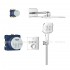 Душова система прихованого монтажу Grohe Grohtherm SmartControl 310 мм Cube, хром (34864000)