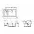 Мийка кухонна Hansgrohe S 51 S510-U635 під стільницю 180/450, чорний (43433170)