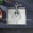 Мийка кухонна Hansgrohe S71 S719-U400 під стільницю 450х450, сталь (43425800)
