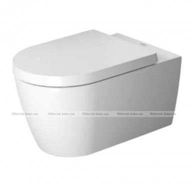 Підвісний унітаз без кришки з кріпленням Duravit Me By Starck Rimless білий (2529090000)