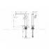 Змішувач для умивальника Hansgrohe Tecturis E 240 CoolStart push-open (73070140)