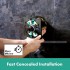 Змішувач для душу Hansgrohe DuoTurn Q на 2 споживача чорний матовий (75414670)
