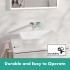 Змішувач для умивальника Hansgrohe Tecturis E EcoSmart+ без прихованої частини хром