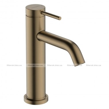 Змішувач для умивальника Hansgrohe Tecturis S EcoSmart+ із донним клапаном бронза