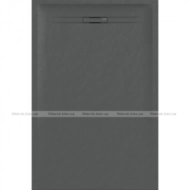 Душовий піддон Geberit SESTRA 80x140х4 прямокутний, графіт, поверхня зі сланцевою структурою