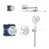 Душова система прихованого монтажу Grohe Grohtherm SmartControl 310 мм, з термостатом, хром (34863000)