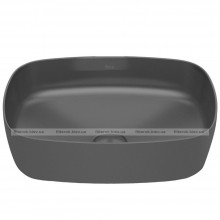Раковина накладна Roca Inspira Soft 500x370 прямокутна чорний з декоративною кришкою