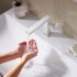 Змішувач для раковини Hansgrohe Tecturis S CoolStart EcoSmart+ зі зливним гарнітуром білий матовий (73020700)