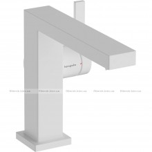 Змішувач для раковини Hansgrohe Tecturis S CoolStart EcoSmart+ зі зливним гарнітуром білий матовий (73020700)