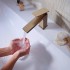 Змішувач для умивальника Hansgrohe Tecturis E 110 CoolStart без донного клапана бронза (73012140)