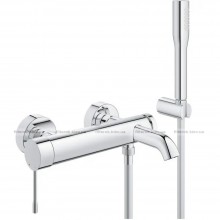 Змішувач для ванни Grohe Essence хром з душовим гарнітуром (33628001)