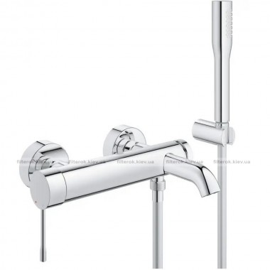 Змішувач для ванни Grohe Essence хром з душовим гарнітуром (33628001)
