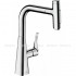 Змішувач для кухні Hansgrohe Metris Select M71 з висувною лійкою (73817000)