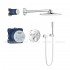 Душова система прихованого монтажу Grohe Grohtherm SmartControl 310 мм, хром (34705000)