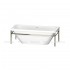Ванна акрилова Duravit Xviu, вільностояча 180x80 см, з металевою рамою, шампань матовий (700443000B10000)