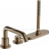 Змішувач для ванни Hansgrohe Tecturis S на 3 отвори з sBox Brushed Bronze (73447140)