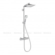 Душова система Hansgrohe Crometta E Showerpipe EcoSmart 240 1jet з термостатом (27281000)