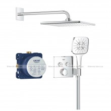 Душова система прихованого монтажу Grohe Grohtherm SmartControl Perfekt 310 мм, хром (34865000)