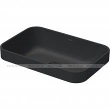 Раковина накладна Duravit Happy D.2 чорний матовий (2359601300)