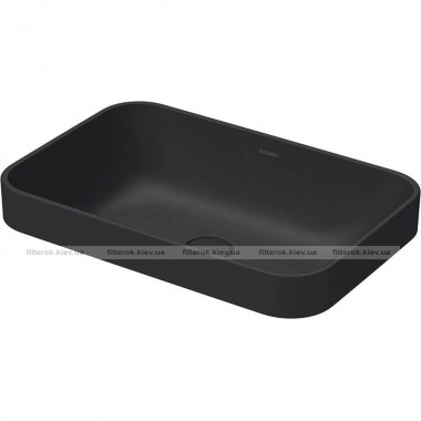 Раковина накладна Duravit Happy D.2 чорний матовий (2359601300)