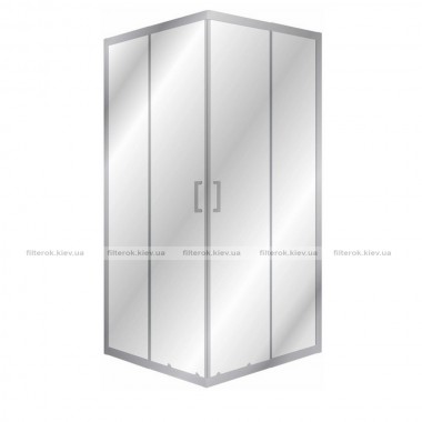 Душова кабіна Eger Vi'z CC 850x850x1850 хром/прозоре