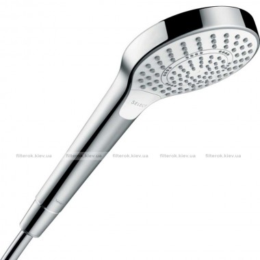 Ручний душ Hansgrohe Croma Select S 110 Multi EcoSmart хром/білий (26801400)