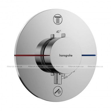 Термостат Hansgrohe ShowerSelect Comfort S на 2 функції, хром (15554000)