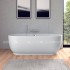 Ванна акрилова Duravit LUV, пристінна 180x95 см з ніжками та панеллю (700433000000000)