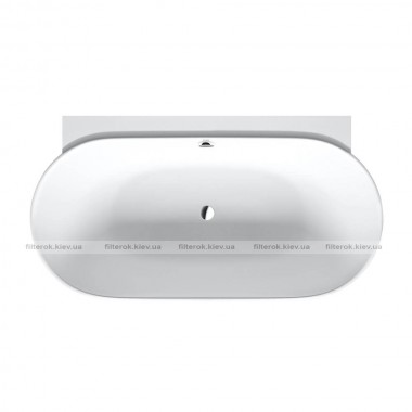 Ванна акрилова Duravit LUV, пристінна 180x95 см з ніжками та панеллю (700433000000000)