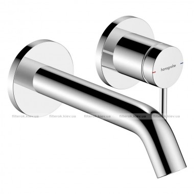 Змішувач для умивальника Hansgrohe Tecturis S без прихованої частини короткий вилив