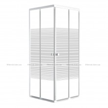 Душова кабіна RJ VELUM 80x80x180 Квадратна, скло Linia 4 мм, без піддону (80RZ082Linia)
