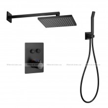 Душова система прихованого монтажу IMPRESE SMART CLICK (ZMK101901240+ZMK101901223+ZMK101901224), чорний матовий
